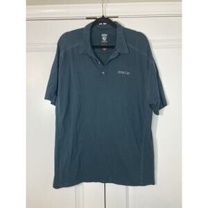 KUHL Mens Size 2XL Navy Color Performance Polo Shirt 100% Supima Cotton Golf